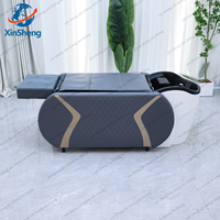 Bac de lavage de cheveux professionnel pour salon, lit de massage, cuve à vapeur, design moderne, cuir PU, XSZ SMB-42, pour spa capillaire, hydrothérapie thaïlandaise et shampoing