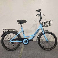 Vélo de ville à vitesse unique 20 pouces pour adulte, confortable, prix d'usine, avec panier en acier et support, nouveau modèle