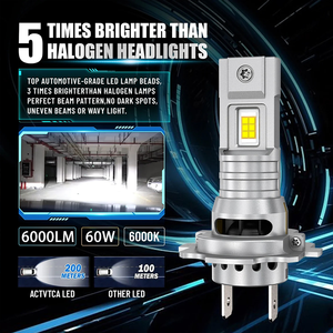 XVL Gran Oferta 4300K <span class=keywords><strong>Mini</strong></span> H7 <span class=keywords><strong>Led</strong></span> 360 Grados Faros Delanteros Automáticos H7 Bombillas <span class=keywords><strong>Led</strong></span> para Coche Canbus Plug and Play - Product Image 2