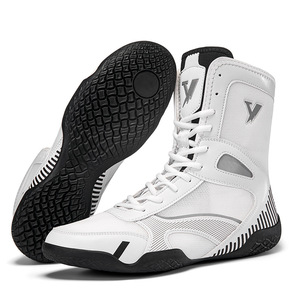 Zapatos de Boxeo con Cordones, Malla Transpirable, Antideslizantes, Resistentes a Impactos, para Entrenamiento y Combate, para Adultos - Product Image 1