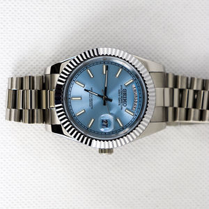 Montres mécaniques sportives de luxe à cadran lumineux en acier inoxydable, bracelet de 18 mm, étanches 3 ATM, best-seller - Product Image 4