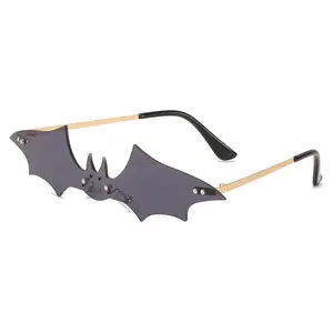 Nouveau 2023 drôle lunettes chauve-souris lunettes Version coréenne mode hommes et femmes réseau rouge rue lunettes de tir en gros