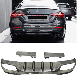 Difusor Trasero de Fibra de Carbono Real Estilo C63 para <span class=keywords><strong>Mercedes</strong></span> Benz <span class=keywords><strong>Clase</strong></span> <span class=keywords><strong>C</strong></span> W206 C200 C260 C43 - Product Image 2