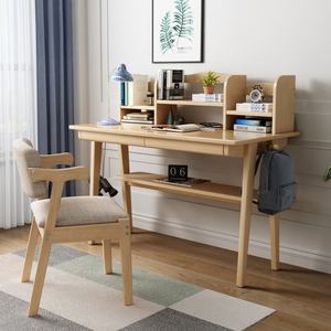 Escritorio de Computadora Moderno de Madera Sólida, 3 Estilos: Nogal, Blanco, Burlywood, Mesa de Estudio - Product Image 2