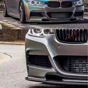 MAYHAK V Style Spoiler avant en fibre de carbone, séparateur de pare-chocs, conversion de spoiler avant de voiture, lèvre de pare-chocs pour <span class=keywords><strong>BMW</strong></span> Série 3 F30 <span class=keywords><strong>M</strong></span>-Sport - Product Image 3