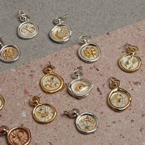 Collier vintage de pièces de monnaie astrologie 12 Constellations <span class=keywords><strong>du</strong></span> zodiaque pendentif gravé en acier inoxydable bijoux personnalisés cadeau pour femmes hommes - Product Image 1
