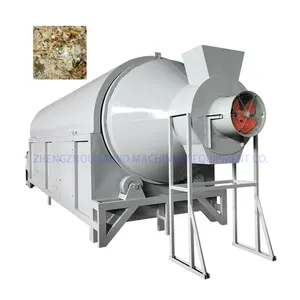 Sand And Gravel Silt Dryer Automatic Cashew Nut Peanut Cocoa Bean Peanut Grain Fish Meal Rotary Drum Dryer