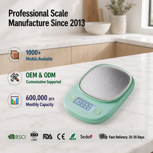 Balance de cuisine numérique électronique 0,5g vert sauge en ABS pour peser les aliments, équipement culinaire domestique LCD pour la pâtisserie - Product Image 1