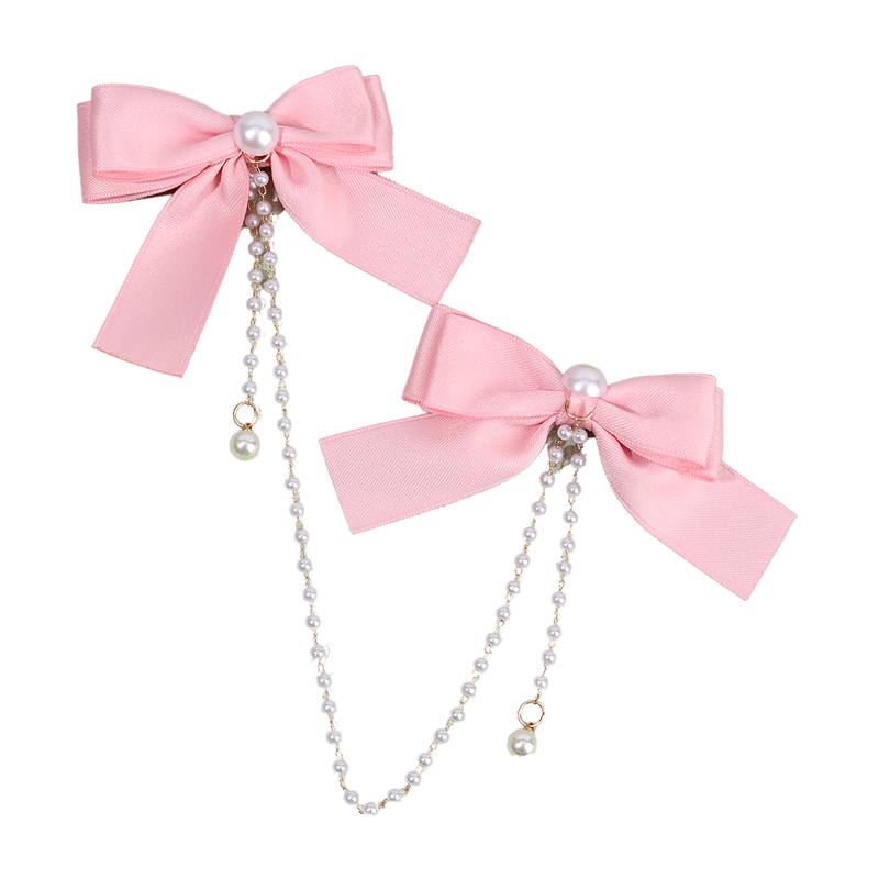 Children s Red Bow Hairpin Forehead