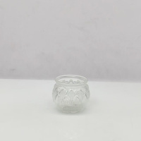 Pot en verre rond gaufré pour nid d'oiseau, bouteille en verre vide pour dessert au miel et aux nids d'oiseaux, échantillon alimentaire, emballage cadeau