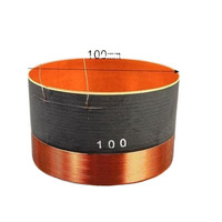 Haut-parleur de scène à bobine mobile en fibre de verre de 100 mm haute puissance, 100 mm de diamètre, 8 ohms, accessoire interne et externe, prix de gros