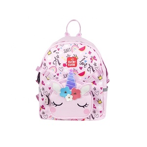 Supercute 2-in-1 mô hình hoạt hình Polyester cô gái túi đi học trở lại trường học trẻ em ba lô cho bé trai và bé gái - Product Image 4