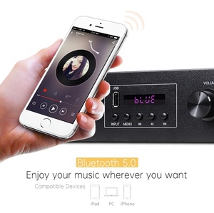 Directo de fábrica Mini LED <span class=keywords><strong>HIFI</strong></span> Karaoke <span class=keywords><strong>Amplificador</strong></span> BT 5,0 USB DSP Home Audio <span class=keywords><strong>Amplificador</strong></span> de potencia Precio <span class=keywords><strong>barato</strong></span> Receptor y <span class=keywords><strong>amplificador</strong></span> - Product Image 4