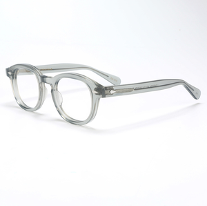 Montura de Acetato de Alta Calidad, Estilo <span class=keywords><strong>Johnny</strong></span> <span class=keywords><strong>Depp</strong></span>, Montura de Gafas Vintage, Diseño de Marca Óptica, Gafas de Vista - Product Image 3