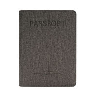 Portefeuille de voyage pour passeport, nouveau modèle, personnalisé, avec blocage RFID, style minimaliste, en cuir PU.
