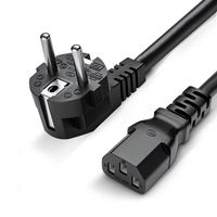 Cable de Alimentación de CA de 2 Pines para Enchufe Europeo de 6 Pies para Computadoras Portátiles Inspiron, Lenovo, HP y Sony