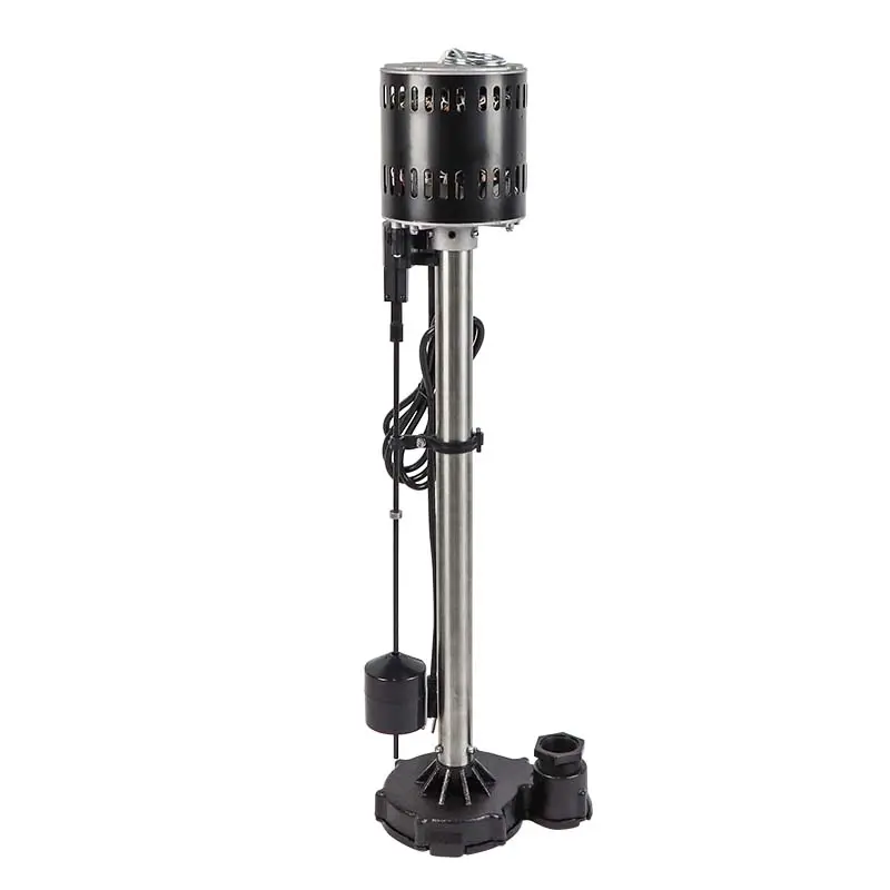 Bomba de esgoto elétrica 1/2HP em aço inoxidável, pedestal de ferro fundido, bomba de sangria para sucção de porão