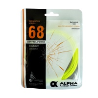 Cordage de badminton Alpha BS68 Overturned Hook 10M en nylon composite haute élasticité durable 0,68 mm bobine entraînement compétition Chine