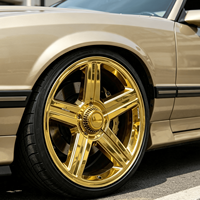 Jantes Bku forgées 5x120.65 pour Chevrolet Camaro RS Z28 IROC-Z Corvette C5 C6 C7 Chrome Or 18 19 20 pouces Jantes en alliage concaves
