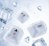 Clavier et souris ergonomiques personnalisés MOFii, nouveau design, touches en cristal, rétroéclairage RVB, clavier rechargeable