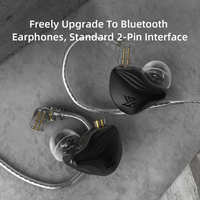KZ ZEX 1 Electrostatic 1 Dynamic In-Ear Monitor Peredam Kebisingan Headset Olahraga dan Game Hifi Bass Hybrid Earphone