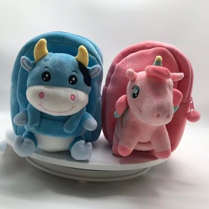 Customized Blue Cow and Pink <b>Unicorn</b> Plush Pillows for Kids, Soft Stuffed Animal Toys, 11CM-30CM, Unisex, PP Cotton Filling - Product Image 1
