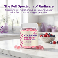 Gummies de collagène Solilan, directement de l'usine, avec multivitamines et biotine, complément pour la croissance des cheveux, complément de collagène