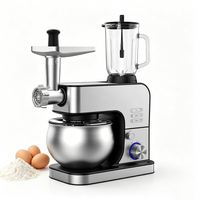 Robot pâtissier professionnel 1600W, 6 vitesses, bol en acier inoxydable 6L, moteur en cuivre, emballage en vrac, boîte neutre