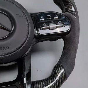 Volante Deportivo de Fibra de Carbono <span class=keywords><strong>AMG</strong></span> Nuevo, Compatible con <span class=keywords><strong>Mercedes</strong></span> Clase C/E/S, ML320, CLS300, C200, GLK - Product Image 5