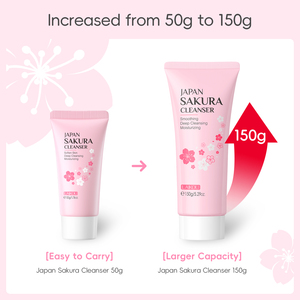 LAIKOU Japón Sakura limpiador 150g <span class=keywords><strong>Simple</strong></span> brillo y limpieza blanqueamiento lavado de cara - Product Image 3