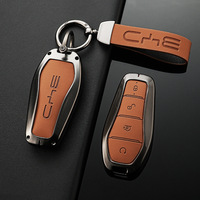 Coques de clés de voiture rétro en alliage de zinc BYD pour Dolphin, Song Plus, Qin DM-i, Han EV, Yuan Pro, Tang, Seal 06 et Seagull