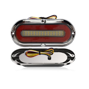 Feux arrière LED 3D à effet néon lumineux 114 LED Rouge/Jaune avec lentille fumée DC12-24V pour remorque, <span class=keywords><strong>camping</strong></span>-<span class=keywords><strong>car</strong></span>, tracteur, motorhome - Product Image 1