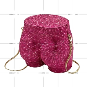 Women's Sparkling Rhinestone <b>Clutch</b> Unique Evening Handbag Crystal Dinner Purse for Party - Product Image 4