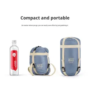 Sac de couchage de voyage ultra-léger pour adultes en nylon anti-saleté pour la randonnée, le camping, le printemps, l'<span class=keywords><strong>été</strong></span>, l'automne et l'hiver - Product Image 5