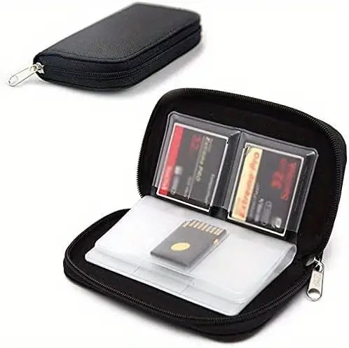 Durable Waterproof SD Memory Card Holder Wallet Case Cover Box for Secure Storage Fashionable Water-resistant Polyester