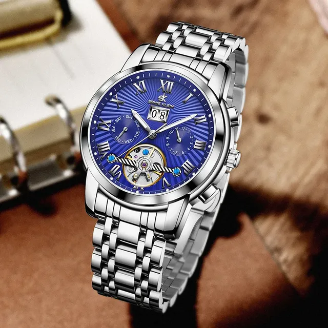 Automatic Men's Mechanical Watch Hot High End Tourbillon Movement Skeleton Water Proof Montre Homme