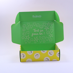 Boîte d'expédition en carton ondulé personnalisée EM, écologique, imprimée en couleur - Product Image 4