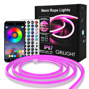 Tira de Luces LED RGB de Neón BT de 24 V, Tira de Luces LED Flexible de 5 Metros, Resistente al Agua, para Decoración de Dormitorios, Fiestas y Bares - Product Image 1