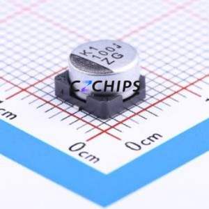 Condensador Electrolítico de Aluminio SMD UZG0J101MCL1GB, D6.3xL3.9mm 100uF 20% 6.3V 52mA-120Hz - Product Image 1