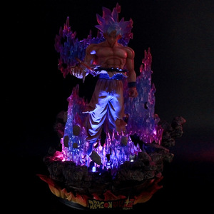 Figura Anime Super Goku de 35cm, figura <span class=keywords><strong>Gogeta</strong></span>, bolas de dragones, Super Saiyan, Sun Wukong GK, versión Heterocolor del modelo Awakening - Product Image 3
