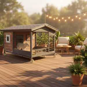 <span class=keywords><strong>Casa</strong></span> para Gatos de Estilo <span class=keywords><strong>Tudor</strong></span> con Estructura de Madera - Decoración para Jardines de Propiedades con Carácter - Product Image 1