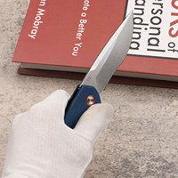 Nouveau couteau pliant en acier D2 lin poignée anti-dérapante Camping en plein air fruits pointus couteau à outil EDC multifonctionnel