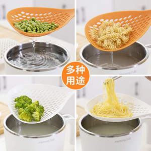 Grande cuillère à fentes pour servir les raviolis, cuillère de cuisine à long manche pour servir les nouilles, pour fondue chinoise, hot pot épicé - Product Image 3