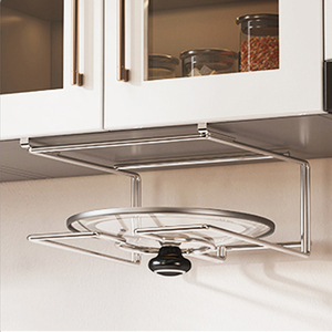 Armario de acero inoxidable 304 <span class=keywords><strong>para</strong></span> cocina, estante <span class=keywords><strong>para</strong></span> tapa de olla, tabla de cortar, soporte de almacenamiento, sin instalación, estante colgante <span class=keywords><strong>para</strong></span> copa de vino - Product Image 4