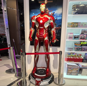 Statua di <span class=keywords><strong>Iron</strong></span> <span class=keywords><strong>Man</strong></span> MK43 a Grandezza Naturale, Scala <span class=keywords><strong>1</strong></span>:<span class=keywords><strong>1</strong></span>, in Resina e Fibra di Vetro con Luci LED, Decorazione per Cinema, Hotel e Cartoni Animati - Product Image 3