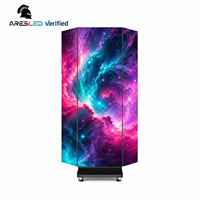 Écran LED mobile pliable à trois volets P1.53 P1.86 P2 P2.5, affichage publicitaire LED portable, signalisation numérique pour les magasins de détail