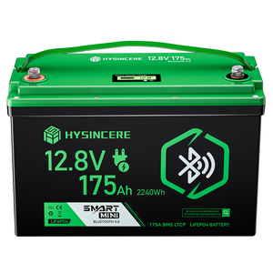 แบตเตอรี่ LiFePO4 <span class=keywords><strong>12V</strong></span> 175Ah พร้อมบลูทูธ สมาร์ทมินิ ดีฟไซเคิล ลิเธียมไอรอนฟอสเฟต 175A BMS 2240Wh สำหรับโซลาร์ RV เรือ - Product Image 2