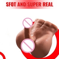 Boneka Seks Realistis Berkualitas Tinggi Penis Masturbasi Pria Manekin Torso Dildo Besar Boneka Seks Pria Gay Mainan Seks untuk Wanita Masturbator