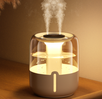 Nouvel Humidificateur Numérique à Double Pulvérisation Amélioré 2025, Portable, Grande Capacité 4 Litres, Brume Froide, Lumière Ambiante, pour la Maison