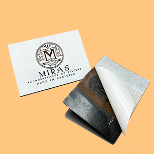 Tùy Chỉnh Thời Trang Giá Rẻ Bóc Ra Dính Sticker Ủng Hộ Dệt Nhãn Tags Cho Áo Thun Và Quần Dính Ủng Hộ Dệt Nhãn - Product Image 3